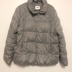 Old Navy grey lightly puffed fall coat size xl